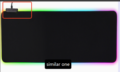 Luminous RGB Mouse Pad - Symphony LED Gaming Rubber Desk Mat