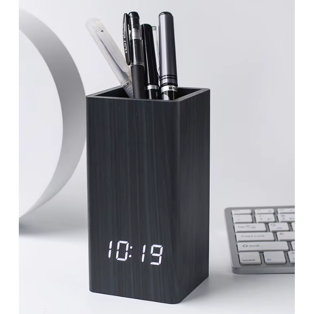 LED Pen Holder – Voice-Activated Desk Organizer