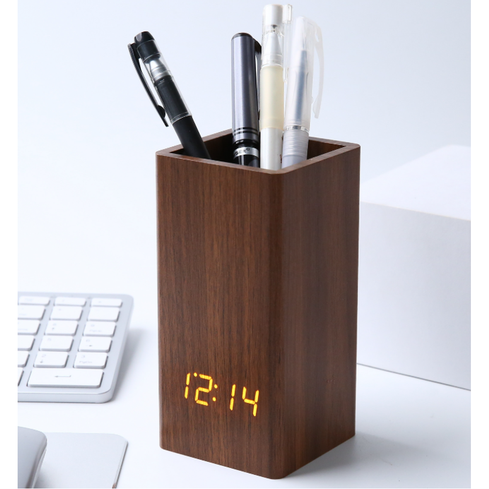 LED Pen Holder – Voice-Activated Desk Organizer
